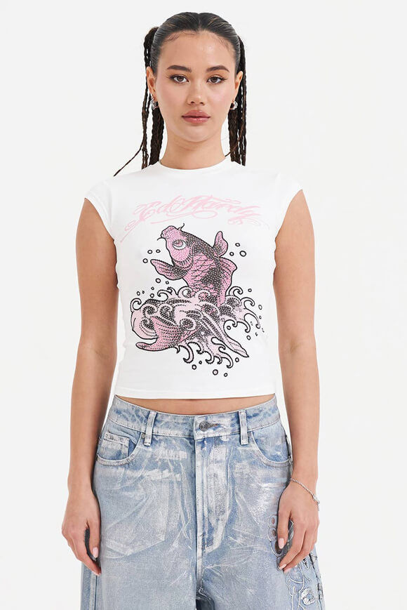 Image sur Koi Fish Crop T-Shirt