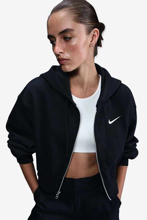 Bild von Crop Kapuzensweatjacke