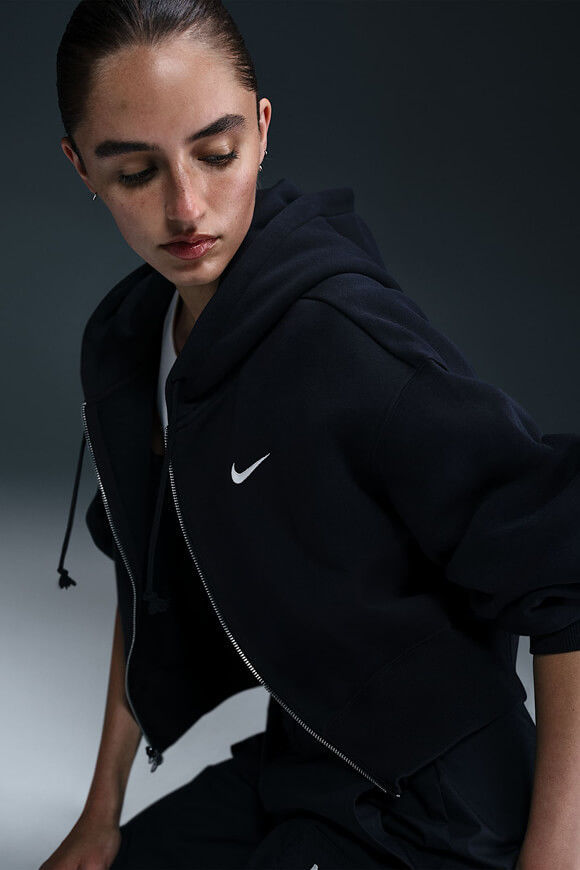 Bild von Crop Kapuzensweatjacke