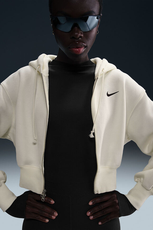 Bild von Crop Kapuzensweatjacke
