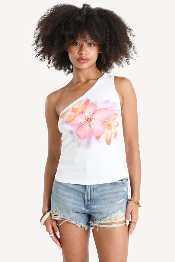 Image sur Top one shoulder côtelé
