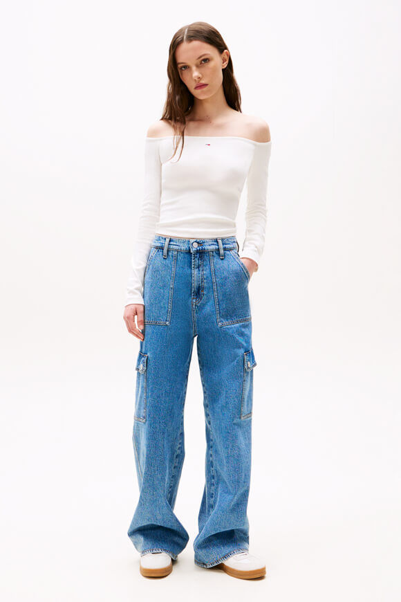 Image sur Shirt court off shoulder manches longues