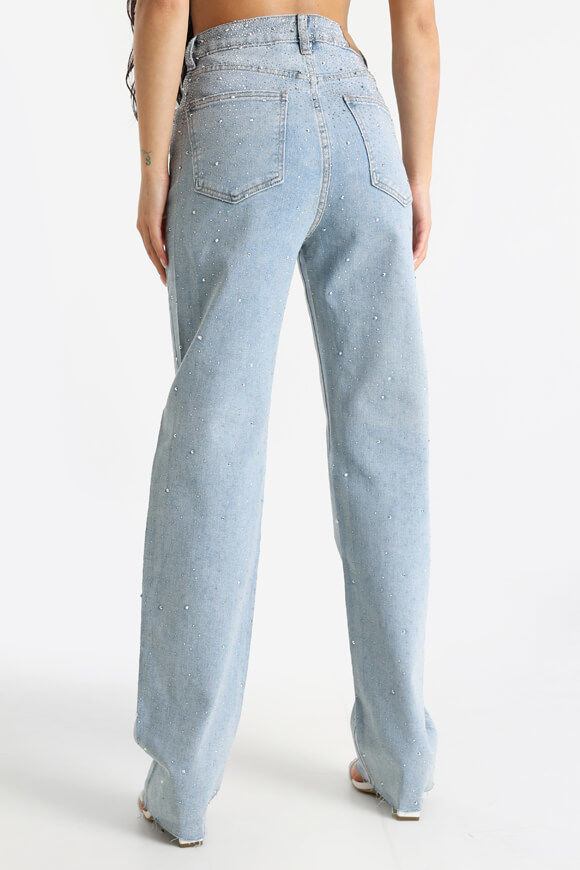 Bild von Straight Fit Jeans mit Strass