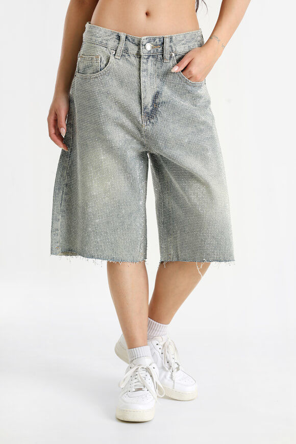 Image sur Jeansshorts mit Strass