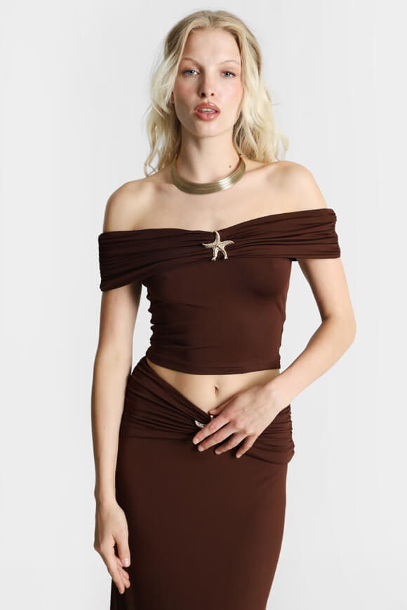 Image sur Off Shoulder Crop Top