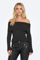 Image de ONLKATIA Off Shoulder gerippter Strickpullover