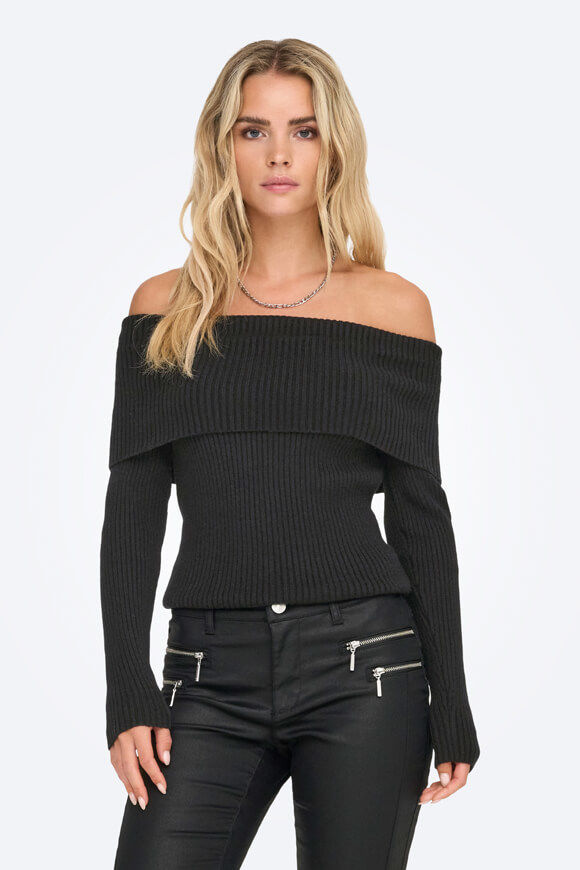 Image sur ONLKATIA Off Shoulder gerippter Strickpullover
