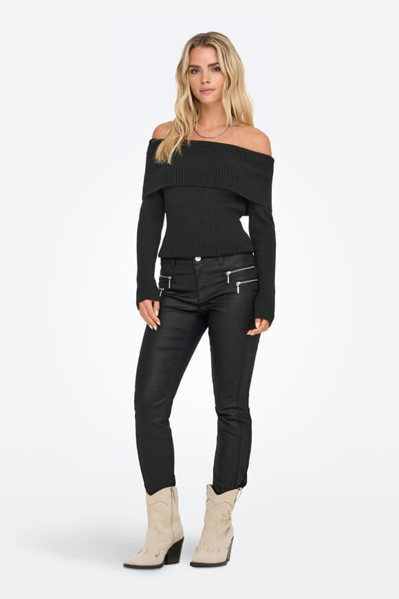 Image sur ONLKATIA Off Shoulder gerippter Strickpullover