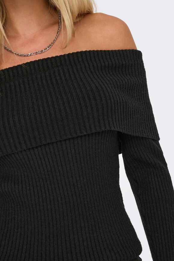 Image sur ONLKATIA Off Shoulder gerippter Strickpullover