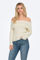 Image de ONLKATIA Off Shoulder gerippter Strickpullover