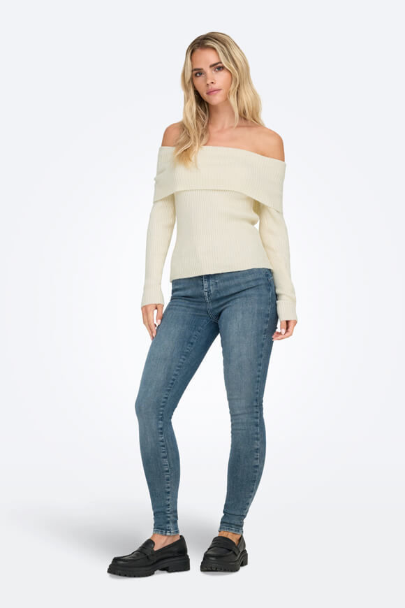 Image sur ONLKATIA Off Shoulder gerippter Strickpullover