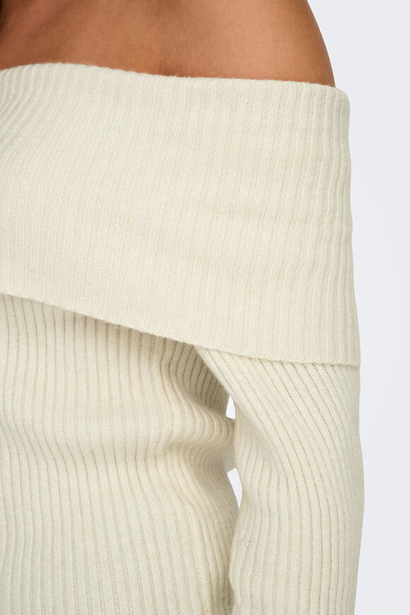 Image sur ONLKATIA Off Shoulder gerippter Strickpullover