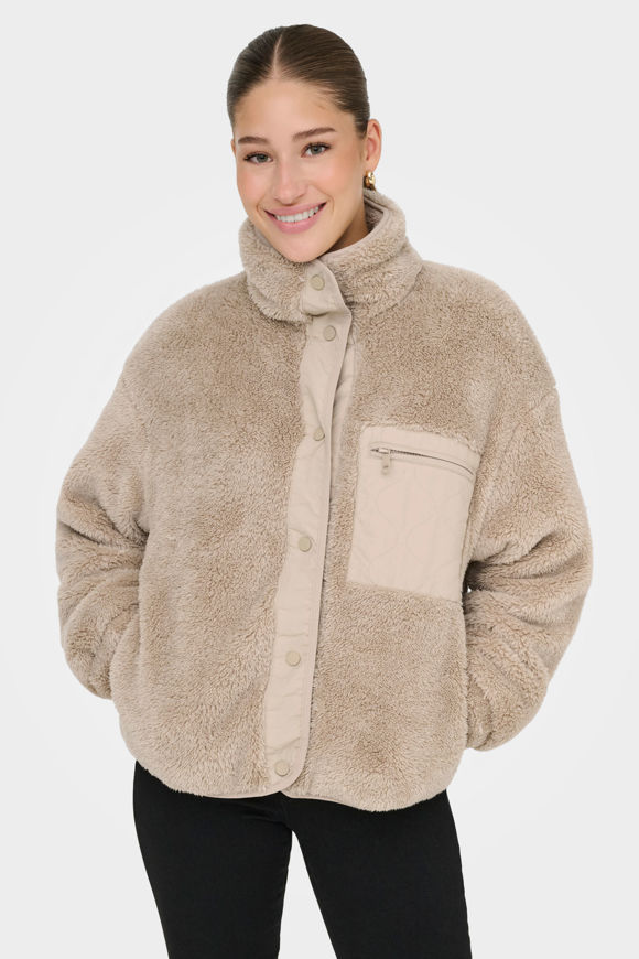 Bild von ONLCONTACT Oversize Teddy Jacke