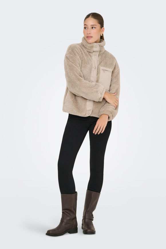 Bild von ONLCONTACT Oversize Teddy Jacke