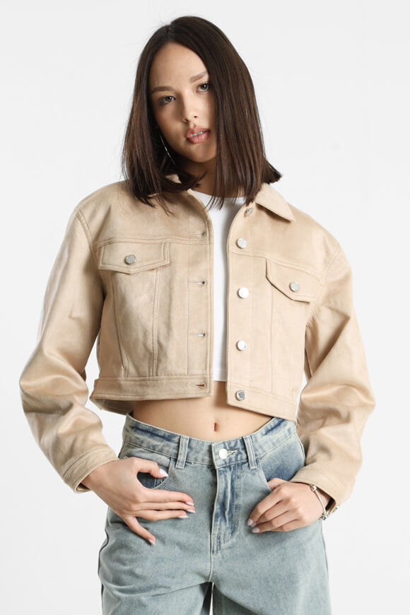 Image sur Crop Kunstwildleder Jacke