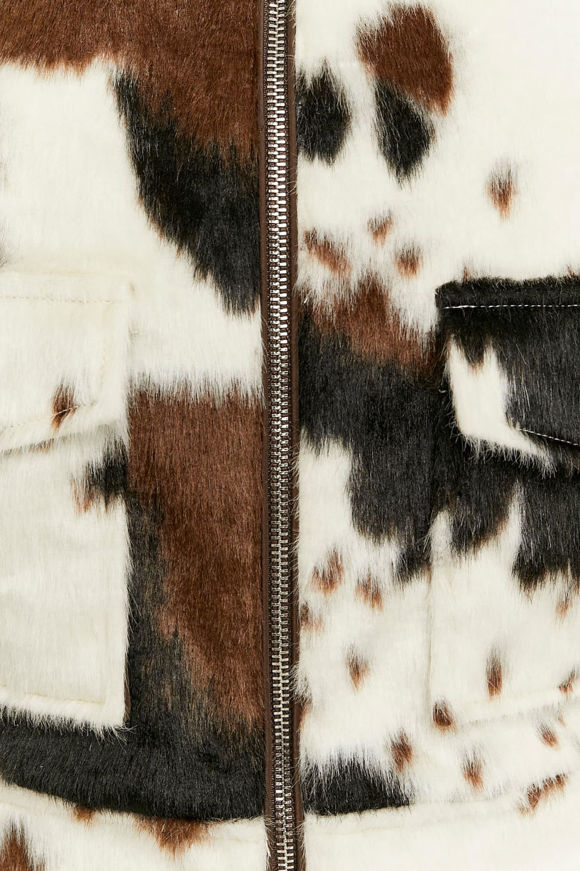 Image sur Veste courte en fourrure synthétique