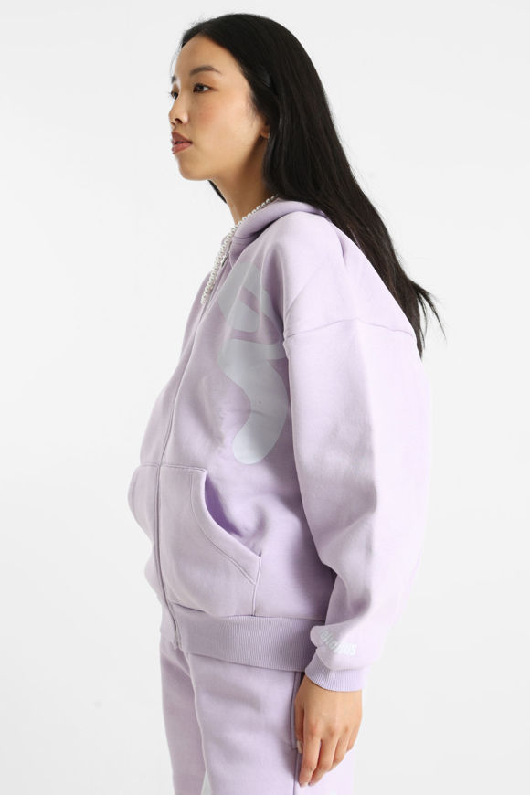 Image sur Oversize Kapuzensweatjacke