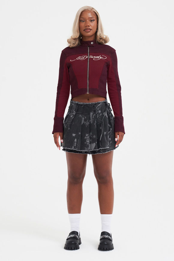 Bild von Crop Bikerjacke