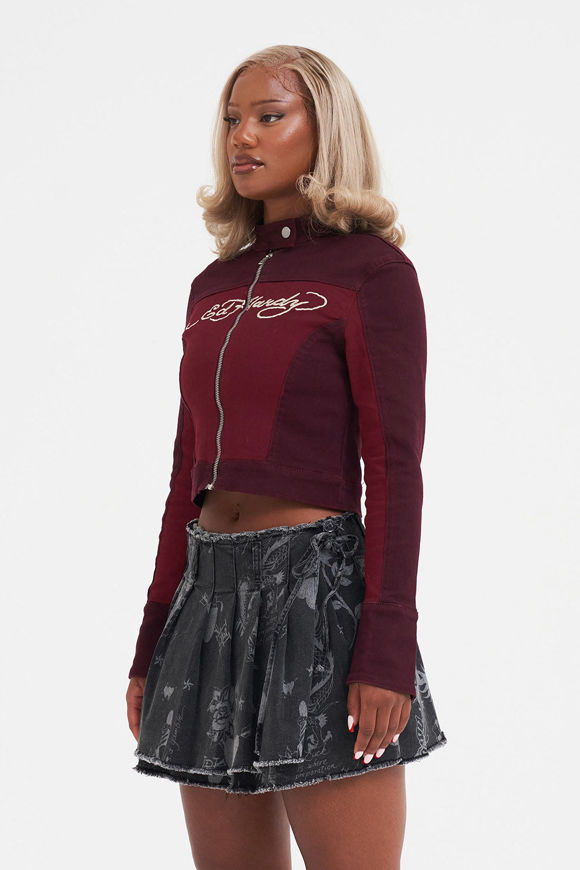 Bild von Crop Bikerjacke