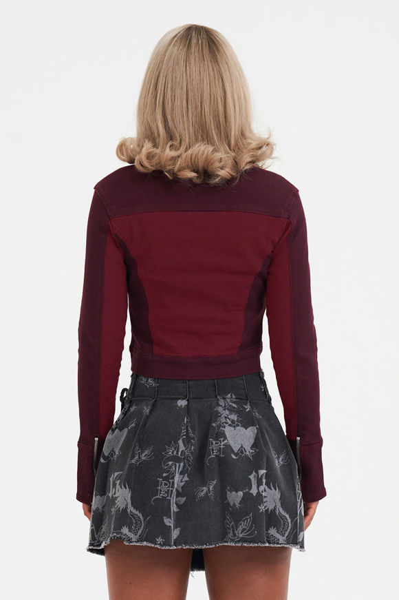 Bild von Crop Bikerjacke