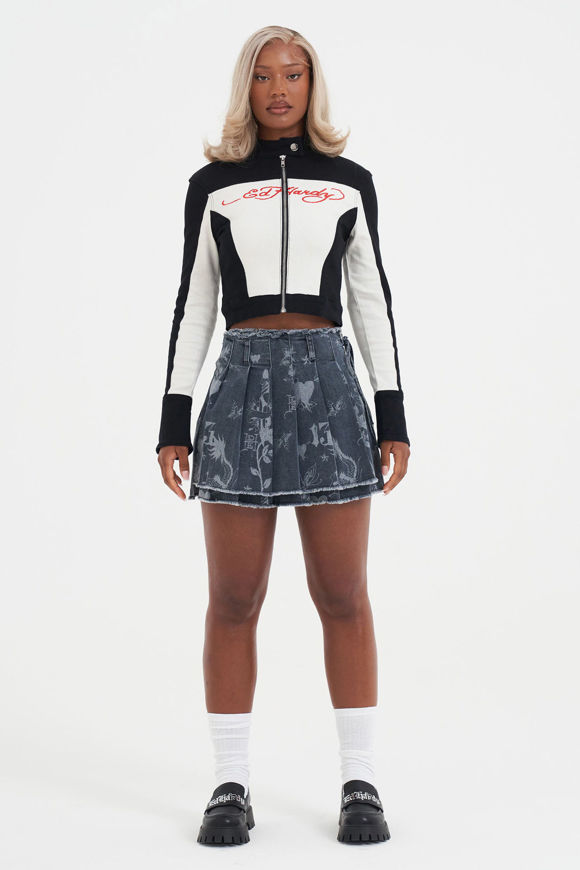 Bild von Crop Bikerjacke