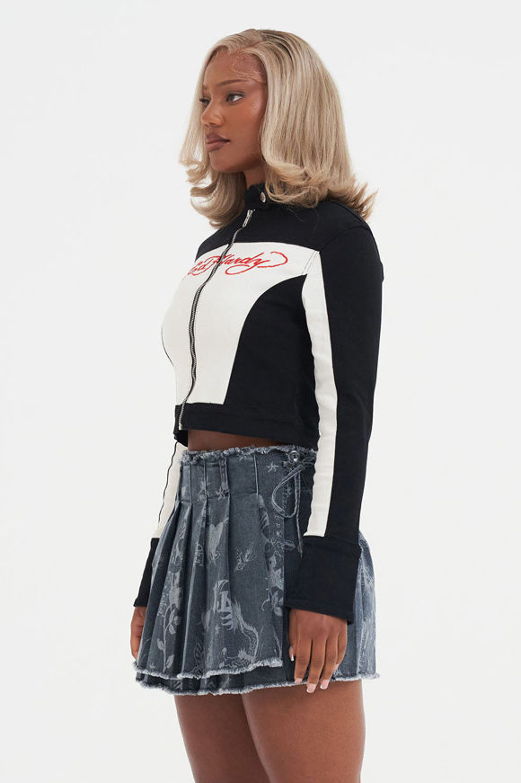 Bild von Crop Bikerjacke