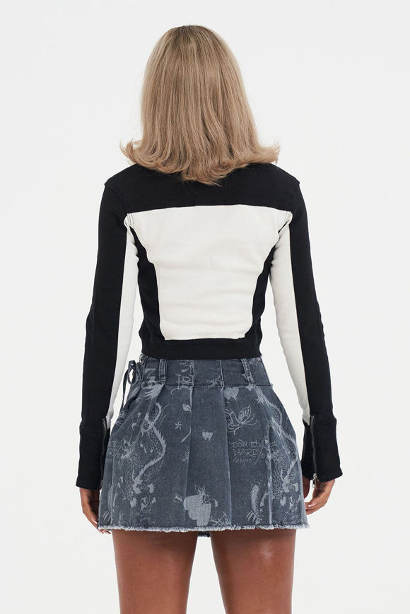 Bild von Crop Bikerjacke