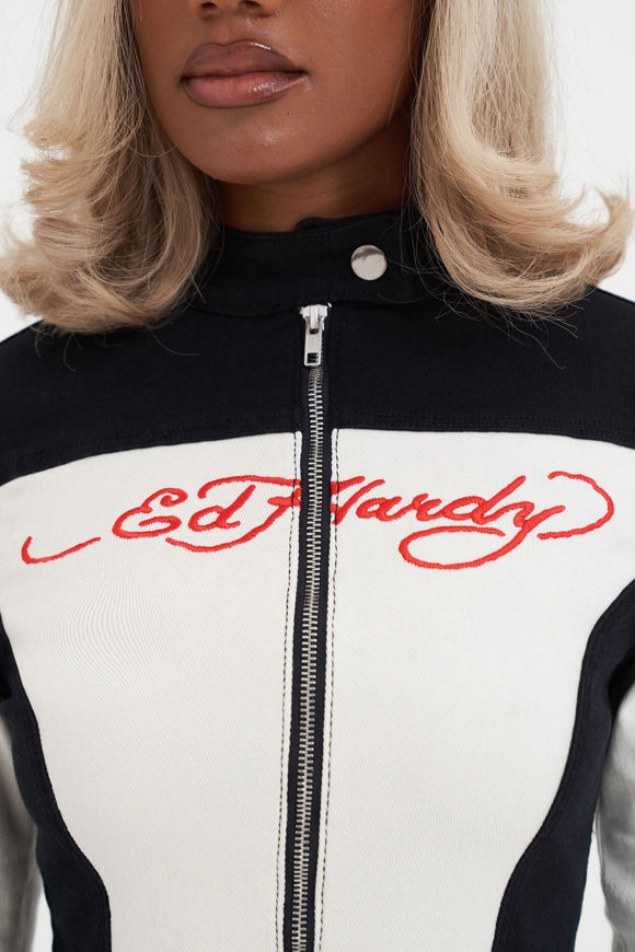 Bild von Crop Bikerjacke