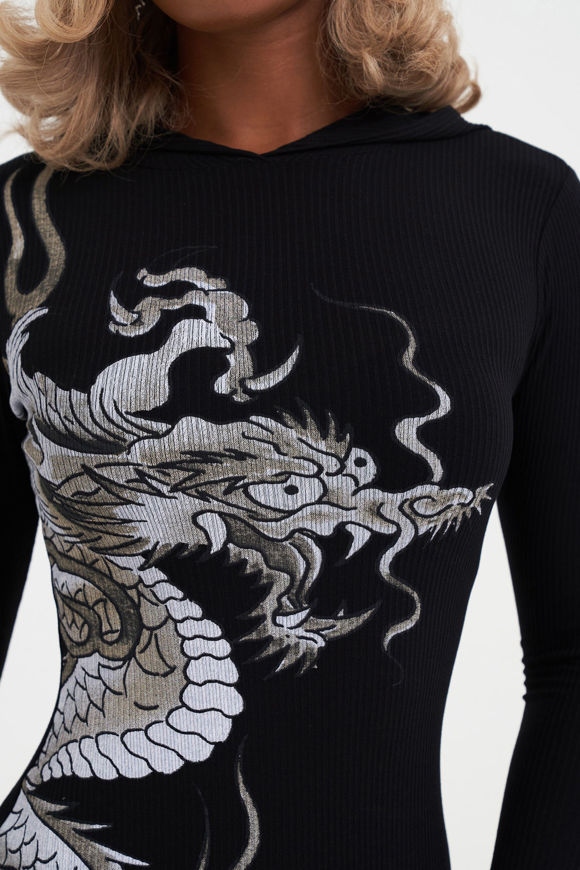 Image sur Minikleid mit Kapuze