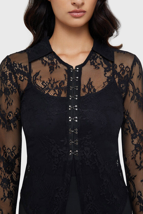 Image sur Blouse courte en dentelle