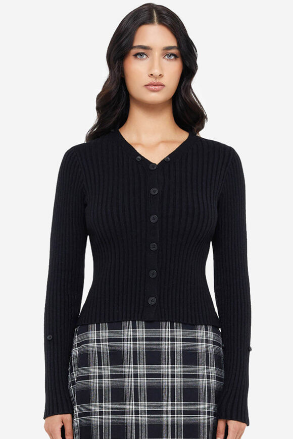 Bild von Hazeveil Strukturierter Crop Cardigan