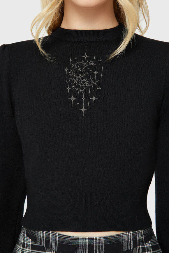 Image sur Lunar Thorn Crop Strickpullover