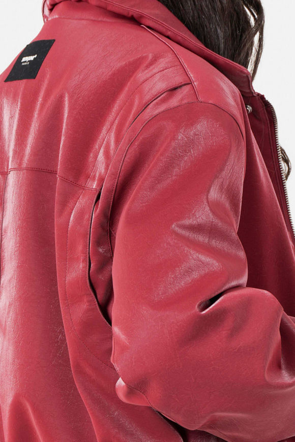 Bild von Leichte Kunstleder-Bomberjacke