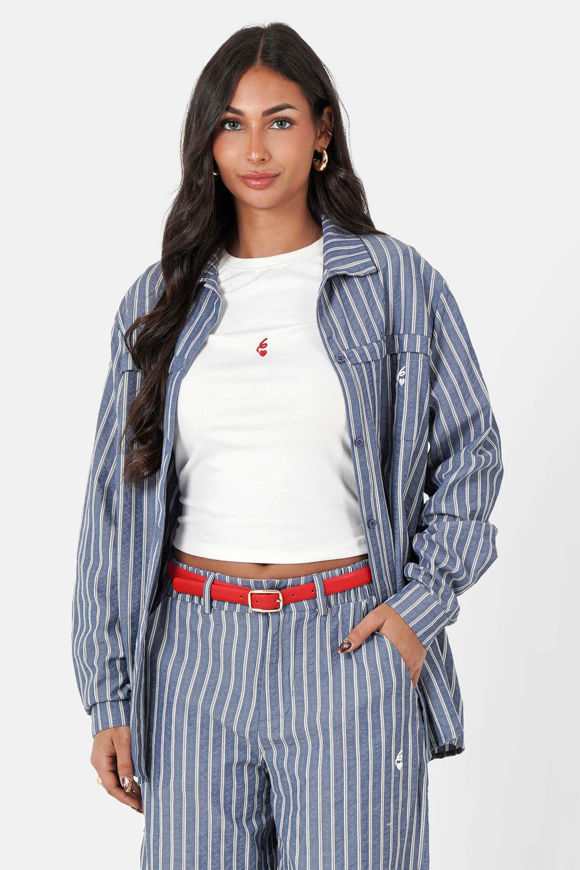 Bild von Stripes 6 Heart Strukturiertes Hemd