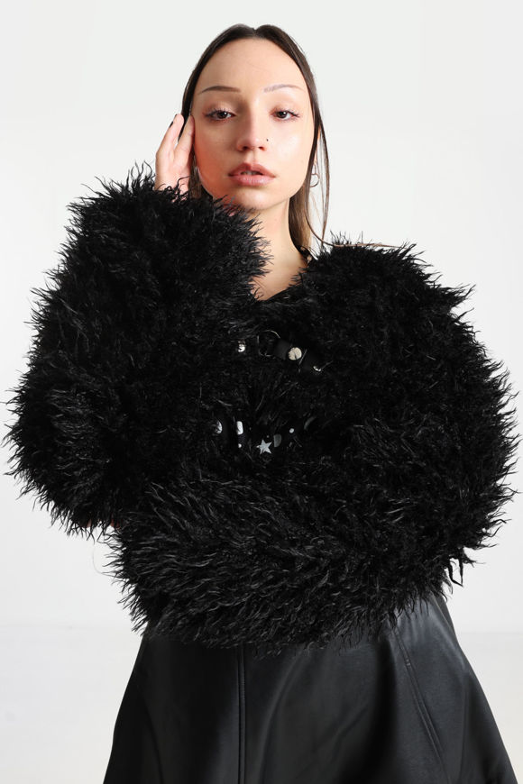 Bild von Zafira Crop Kunstpelzjacke