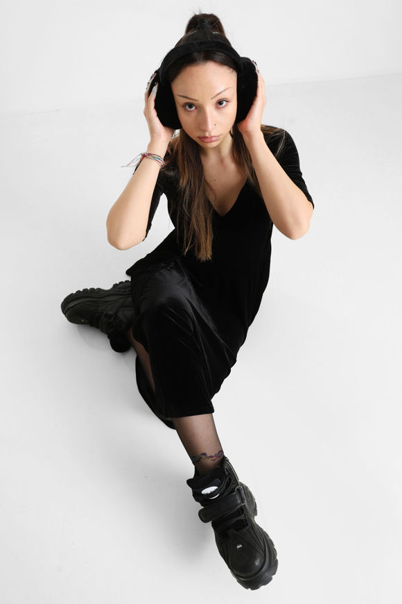 Image sur Amalia robe midi en velours