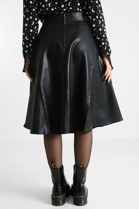 Bild von Daphne Kunstleder Midirock