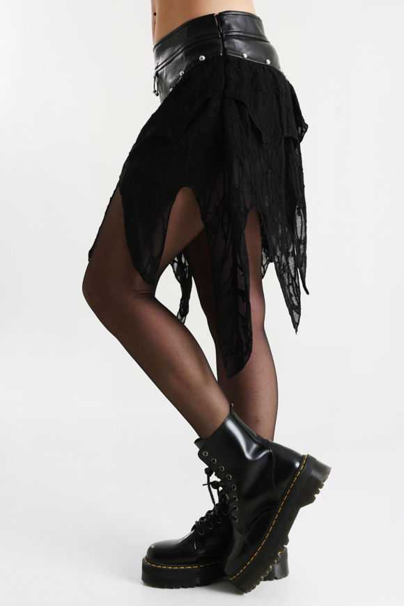 Image sur Luxort jupe asymétrique en mesh