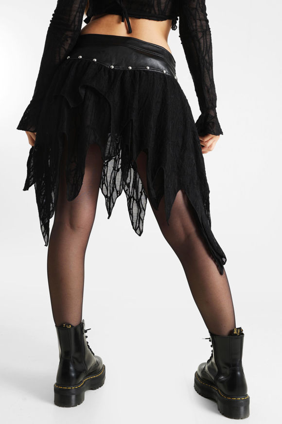 Image sur Luxort jupe asymétrique en mesh