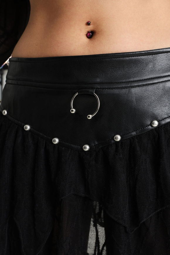 Image sur Luxort jupe asymétrique en mesh