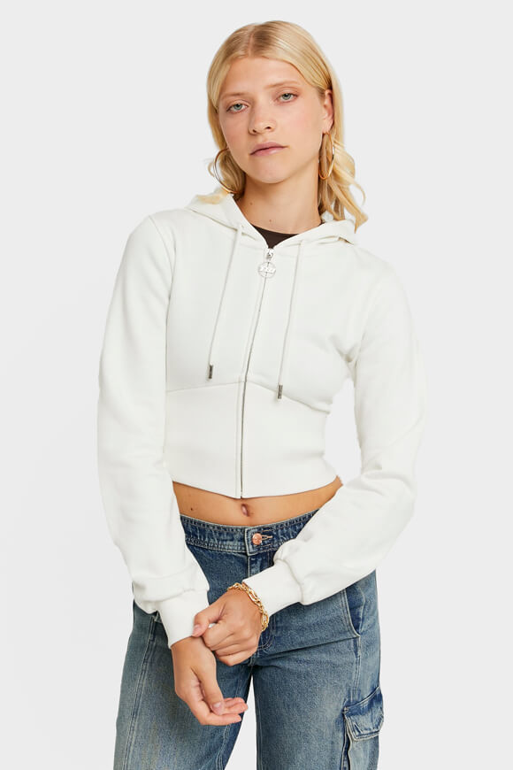 Image sur Crop Kapuzensweatjacke