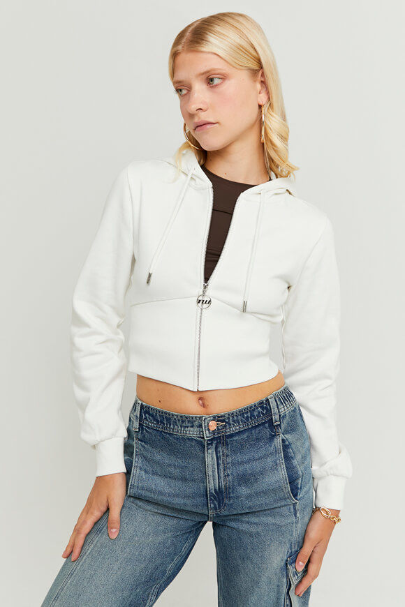 Image sur Crop Kapuzensweatjacke