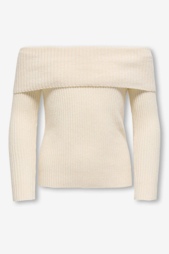 Bild von KOGKATIA Off Shoulder gerippter Strickpullover