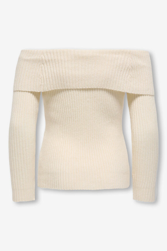 Bild von KOGKATIA Off Shoulder gerippter Strickpullover