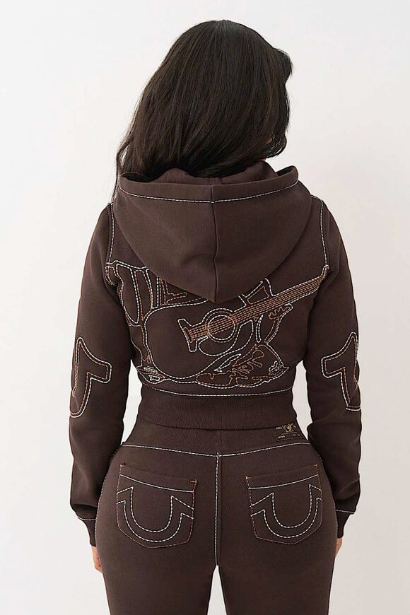 Image sur Anniversary sweat court zippé à capuchon