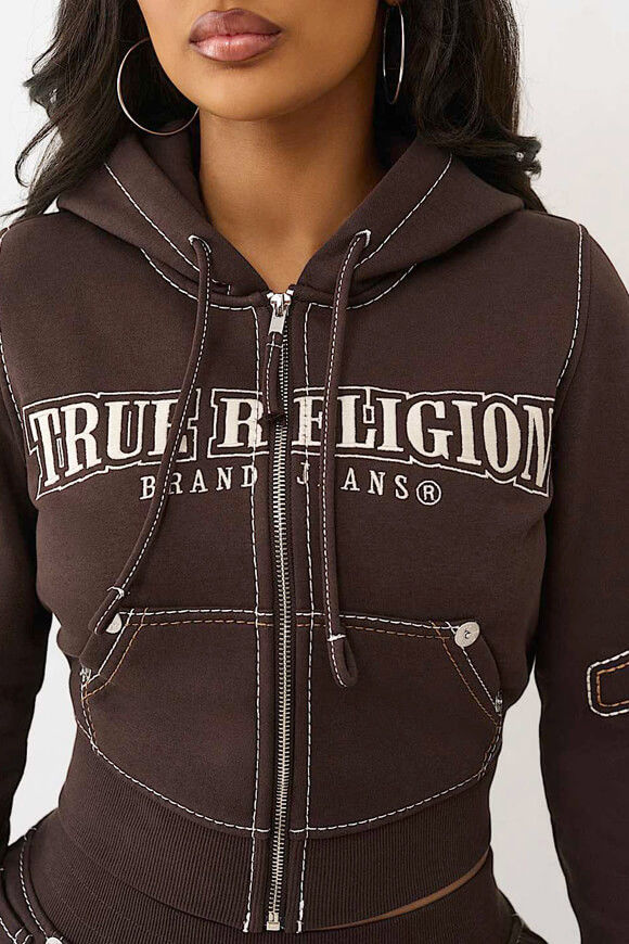 Image sur Anniversary sweat court zippé à capuchon