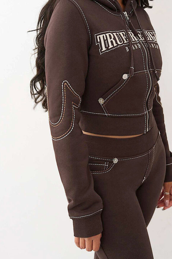 Image sur Anniversary sweat court zippé à capuchon