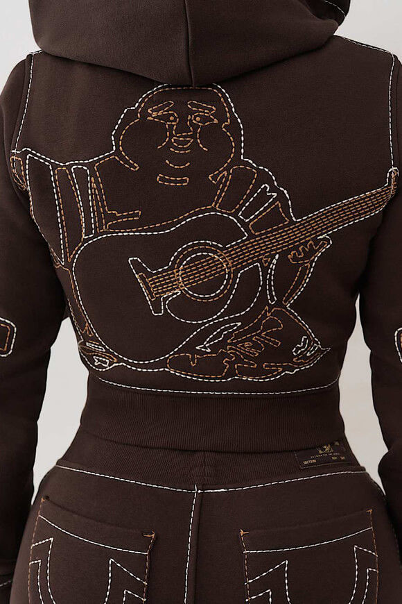Image sur Anniversary sweat court zippé à capuchon