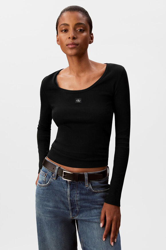 Image sur Shirt côtelé manches longues