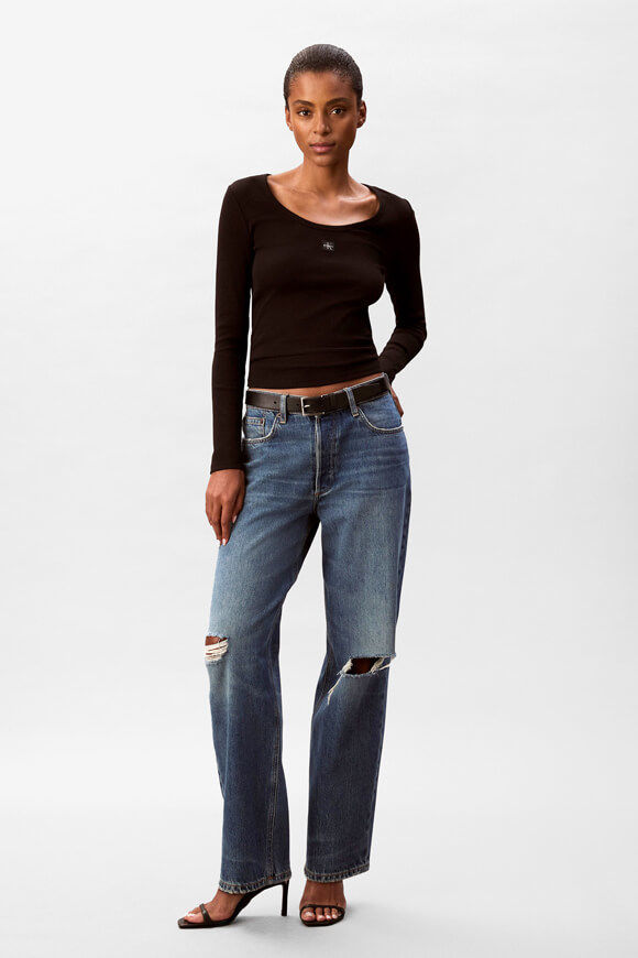 Image sur Shirt côtelé manches longues